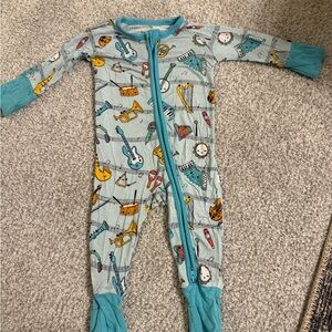 Little Sleepies Musical Instruments Bodysuit - Blue and Yellow